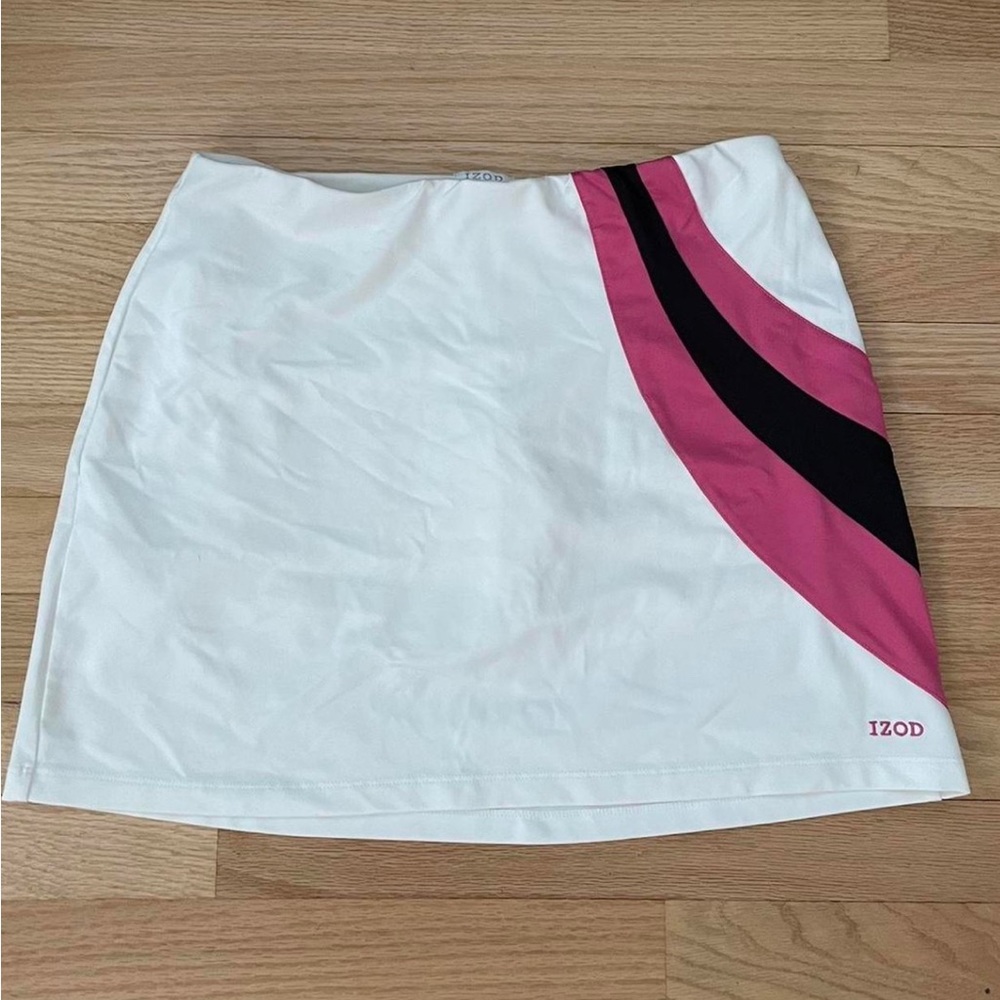 white mini tennis skirt